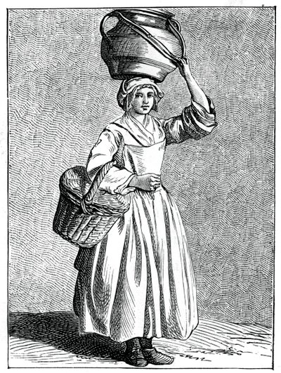 En mjölkjungfru, 1737-1742. av Bouchardon