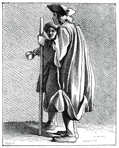 Blind man från Quinze-Vingts, 1737-1742. av Bouchardon