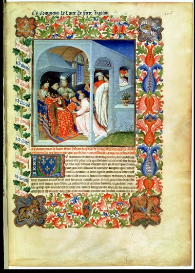 Fr 2810 f.226, Broder Hayton presenterar sin bok för Jean Sans Peur, från 