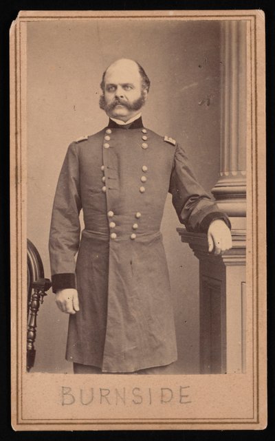 Porträtt av Ambrose Everett Burnside 1824-1881, cirka 1860-talet. av Brady
