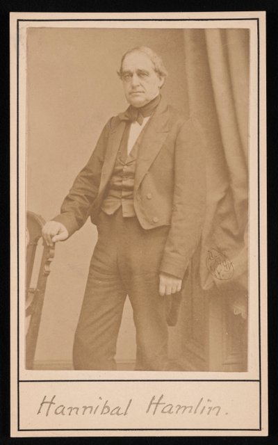 Porträtt av Hannibal Hamlin 1809-1891, 1857. av Brady