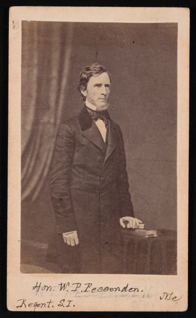 Porträtt av William Pitt Fessenden 1806-1869, före 1869. av Brady
