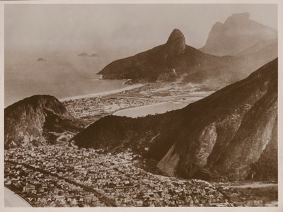 Flygbild över Rio de Janeiro (svartvitt foto) av Brazilian Photographer