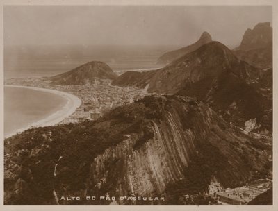 Utsikt från toppen av Sugarloaf Mountain, Rio de Janeiro (svartvitt foto) av Brazilian Photographer