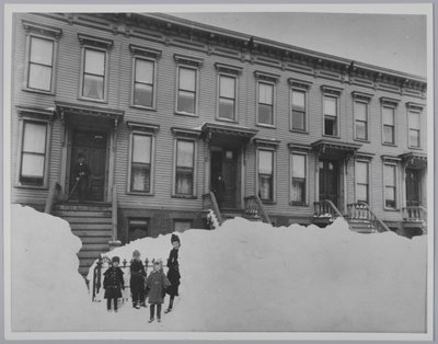Blizzard i mars 1888, Brooklyn av Breading G. Way