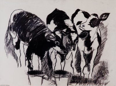 The New Calves (kol på papper) av Brenda Brin Booker