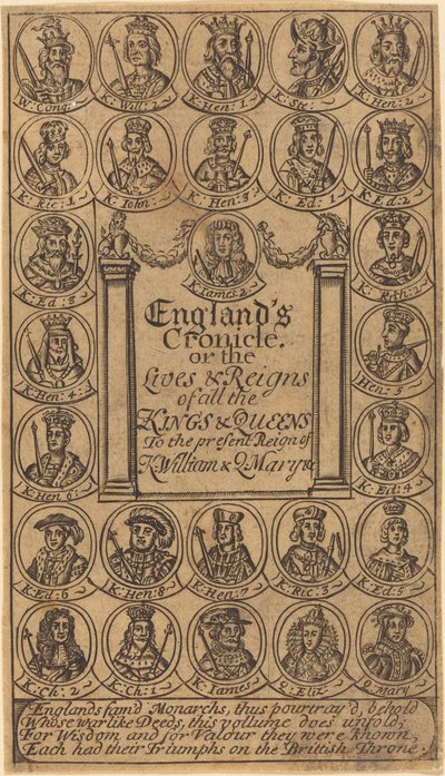 Frontispice av British 17th Century