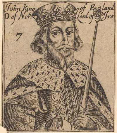 John, kung av England av British 17th Century