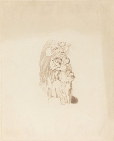 Helig familj? med änglar av British 19th Century