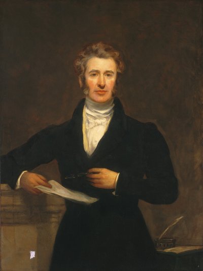Porträtt av en man av British 19th Century