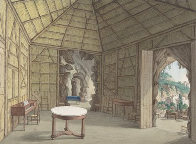 Matsal, Villa Barbaja, Neapel, 1800-1870. av British Anonymous 19th Century.