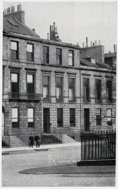 17, Heriot Row, hem för Robert Louis Stevenson och hans familj i Edinburgh av British Photographer
