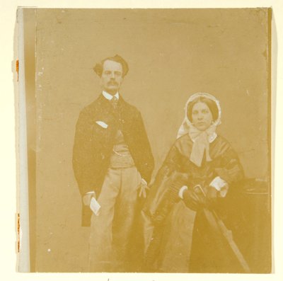 John Atkinson Grimshaw och Theodosia Grimshaw (s/v foto) av British Photographer