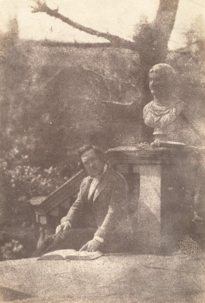 Porträtt av en man,1840-talet (foto) av British Photographer