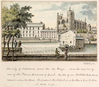 En serie skisser, vyer i Storbritannien, kontinenten och Amerika 1772-1778 (akvarell) av British School