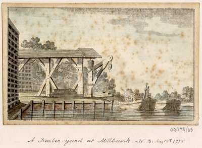 En serie skisser, vyer i Storbritannien, kontinenten och Amerika 1772-1778 (akvarell) av British School