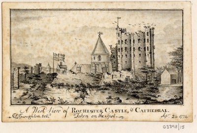 En serie skisser, vyer i Storbritannien, kontinenten och Amerika 1772-1778 (akvarell) av British School