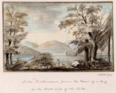 En serie skisser, vyer i Storbritannien, kontinenten och Amerika 1772-1778 (akvarell) av British School