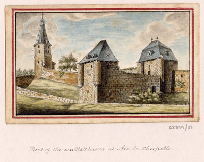 En serie skisser, vyer i Storbritannien, kontinenten och Amerika 1772-1778 (akvarell) av British School