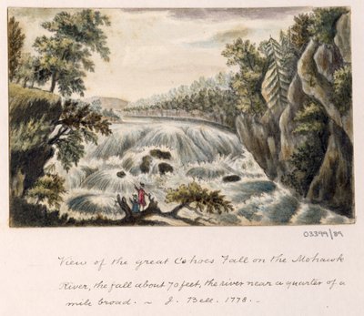 En serie skisser, vyer i Storbritannien, kontinenten och Amerika 1772-1778 (akvarell) av British School