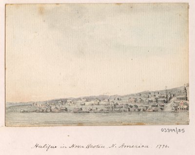 En serie skisser, vyer i Storbritannien, kontinenten och Amerika 1772-1778 (akvarell) av British School