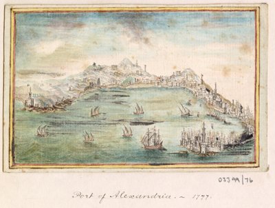 En serie skisser, vyer i Storbritannien, kontinenten och Amerika 1772-1778 (akvarell) av British School