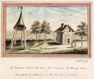 En serie skisser, vyer i Storbritannien, kontinenten och Amerika 1772-1778 (akvarell) av British School