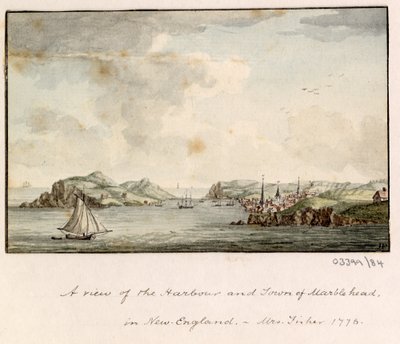 En serie skisser, vyer i Storbritannien, kontinenten och Amerika 1772-1778 (akvarell) av British School