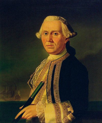 Kapten James Ferguson (1723-1793) av British School