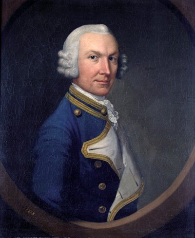 Kapten William Holburne, 1753 av British School