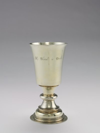 Nattvardsbägaren, tillverkad av DR, 1671-1672 av British School