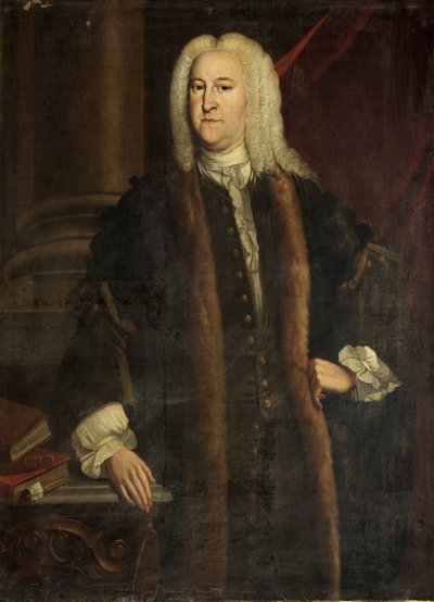 "Judge Jefferys" [så kallad], c.1730 (olja på duk) av British School