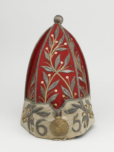 Officers grenadjärmössa, 65th Regiment of Foot, 1758 ca. av British School