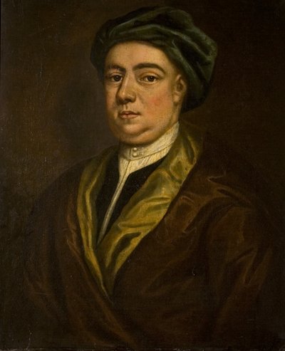 Porträtt av en okänd gentleman (som en gång sades vara ett självporträtt från Hogarth), 1730-talet av British School
