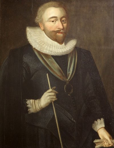 Richard Weston, Earl of Portland, Lord High Treasurer, ca 1630 (olja på panel) av British School