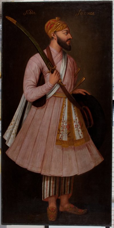 Sidde Sazuze (olja på duk) av British School