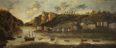 The Hot Wells, Bristol, ca 1800 (olja på duk) av British School