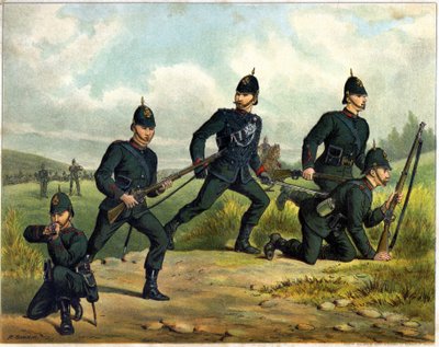 The Kings Royal rifle Corps - i "" Harpers Young People" av British School