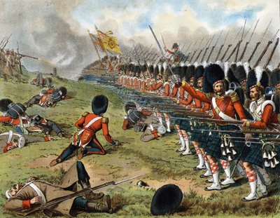 93:e Sutherland Highlanders frammarsch vid slaget vid Alma 1854 - i "" Harper