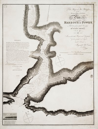 Hamnen i Fowey, Cornwall av British School