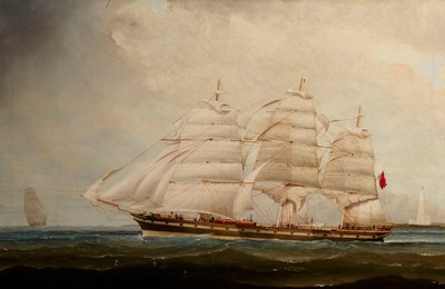 Fartyget "Mermerus" (1872) av British School