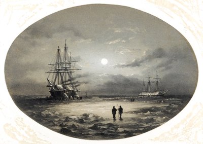Situationen för HMS "Resolute" och "Intrepid" när de dök upp i Arktiska havet av British School