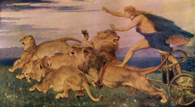 Phoebus Apollo, illustration från "Classic Myth and Legend" av A. R. Hope Moncrieff, publicerad ca 1910 av Briton Riviere