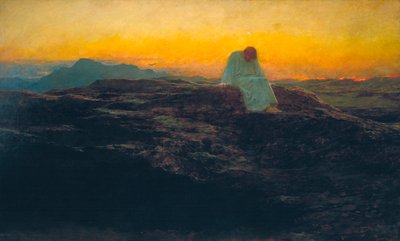 "Frestelsen i vildmarken", 1898. av Briton Riviere