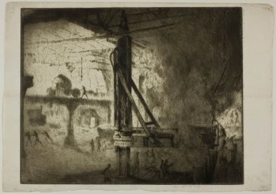 Chicago – Bessemer Converters, Illinois Steel Co. av Bror Julius Olsson Nordfeldt