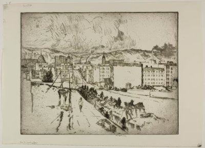 Den inkommande dimman av Bror Julius Olsson Nordfeldt