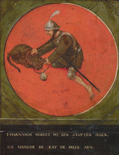 Ge mig en rustning och jag blir djärv nog att ringa katten, 1558. av Bruegel