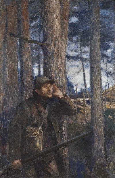 En tjuvjägare, 1894 av Bruno Andreas Liljefors