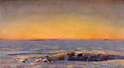 Soluppgång, 1896 av Bruno Andreas Liljefors