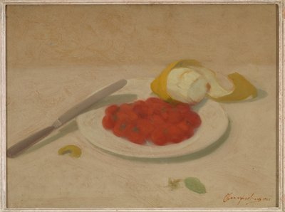 Stilleben (olja på kartong) av Bruno Semprebon
